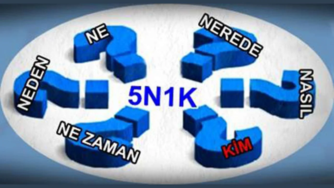 5N1K nedir? 5N1K tekniğinin anlamı ve açılımı, ve amacı nedir?