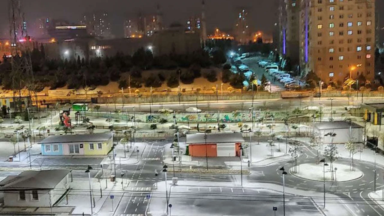 İstanbul'da beklenen kar yağışı başladı