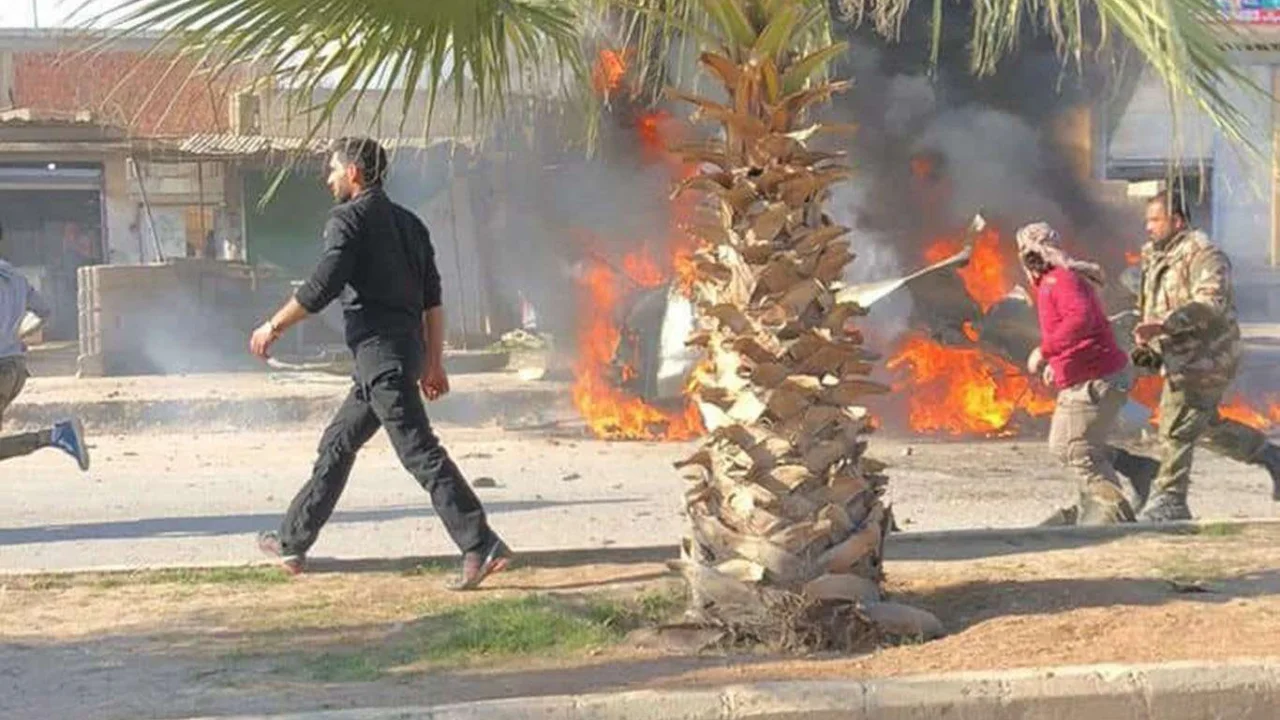 Resulayn'da bomba yüklü araç patlatıldı