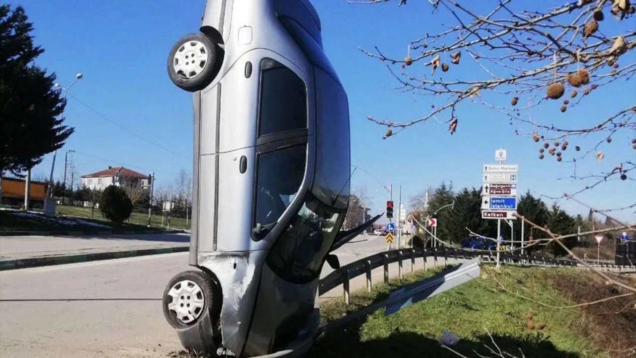 Kocaeli'de akılalmaz kaza