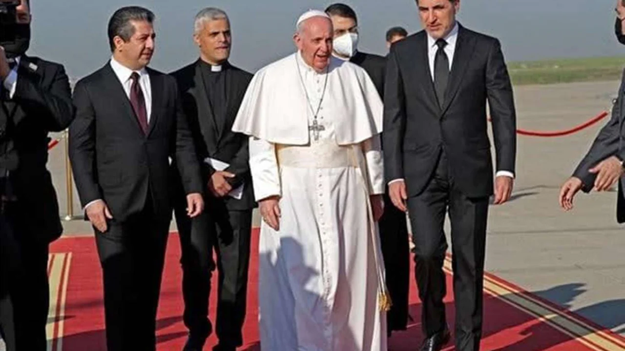 Katolik Hristiyanların lideri Papa Franciscus Erbil'de