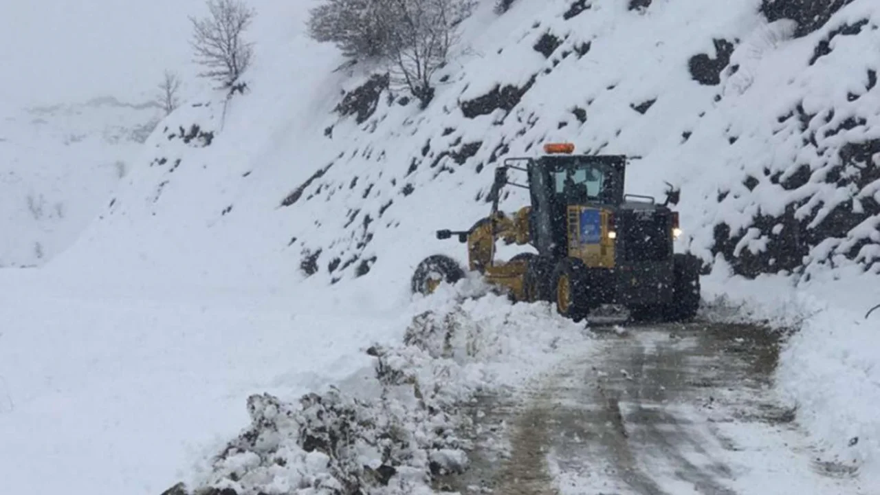 Yoğun kar yağışı sonrası Diyarbakır'da yol açma çalışmaları başlatıldı