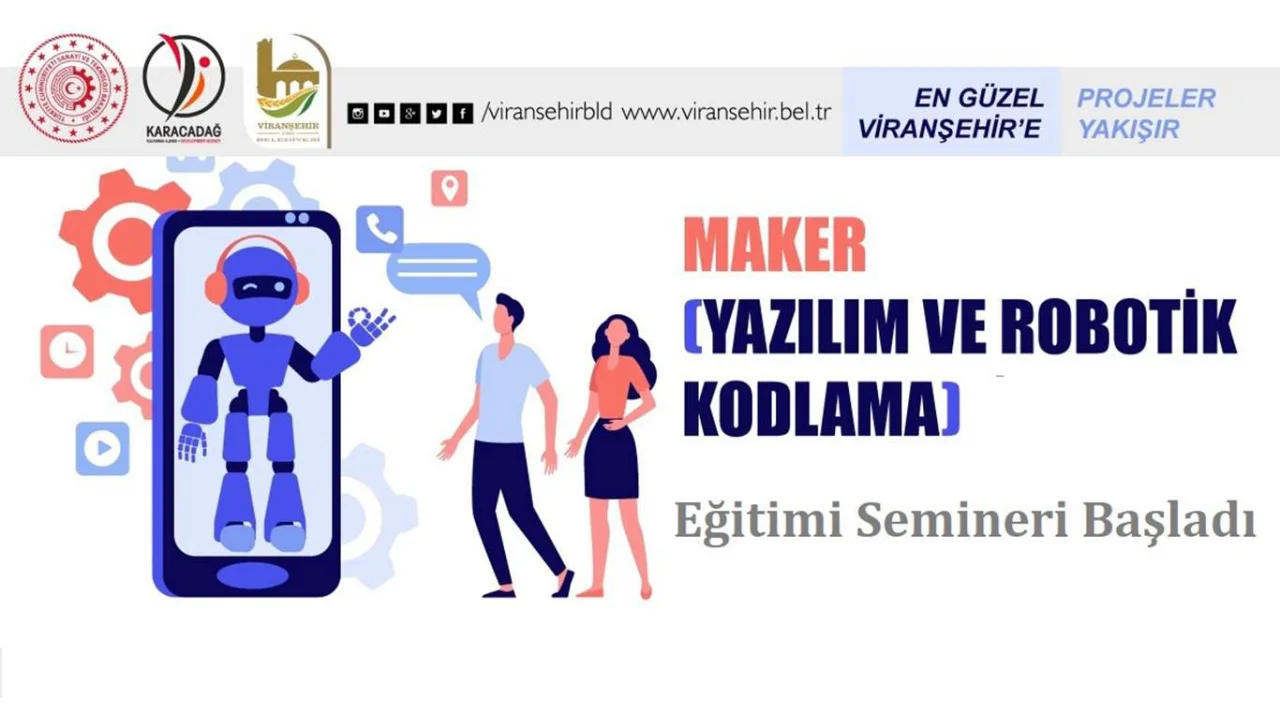 Viranşehir'de öğretmenlere robotik kodlama semineri