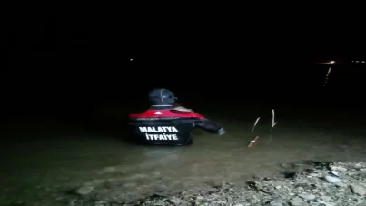 Malatya'da 3 kişinin içerisinde bulunduğu balıkçı teknesi battı