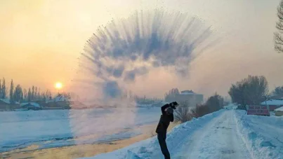 Ağrı'da hava sıcaklığı eksi 24'e indi