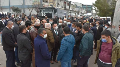 Bağlar Belediye Başkanı Beyoğlu, yangının çıktığı işyeri sahiplerini ziyaret etti