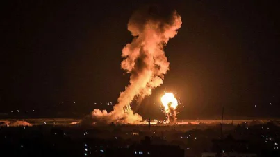 Siyonist işgal rejimi Gazze'ye saldırdı