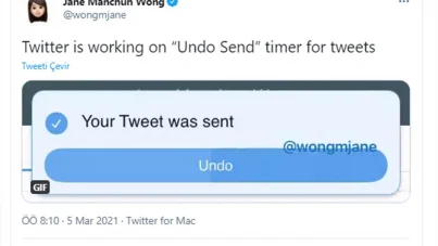 Twitter, paylaşımlarda "geri al" seçeneğini test ediyor